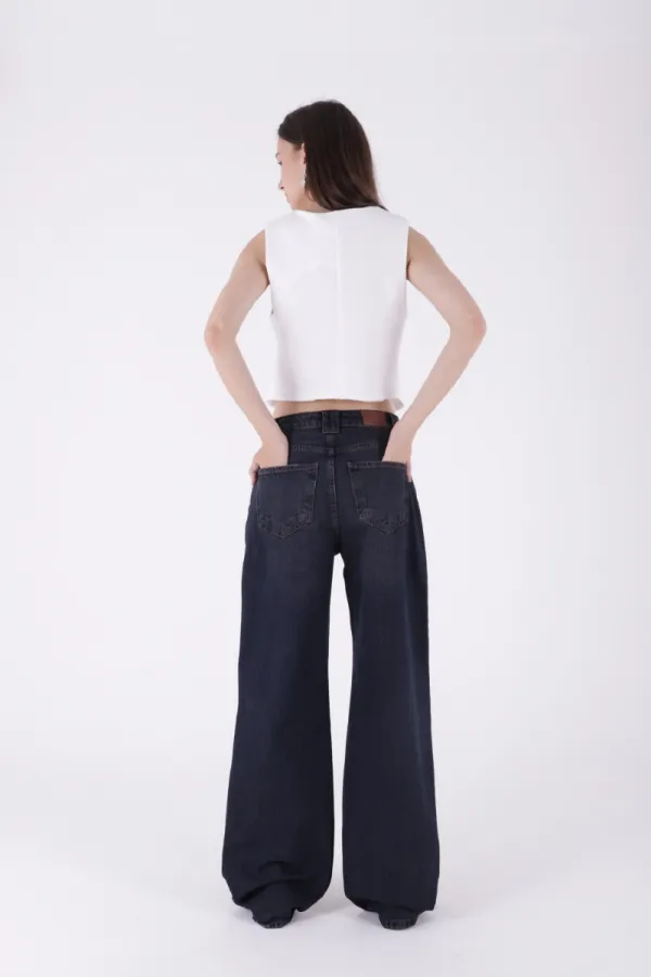 Bol Paça Baggy Relax Kot Pantolon  7031-19-(26-29)