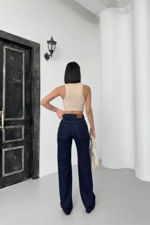 Yüksel Bel Straight Kot Pantolon 7033-17-(28-33)