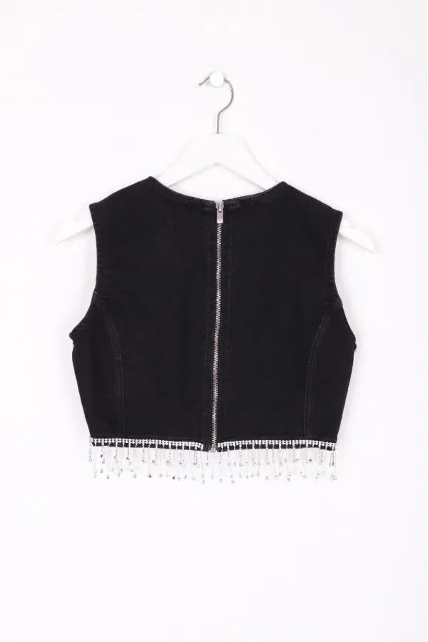 Stone Embellished Bustier 405-23-(SL-6) Stone Embellished Bustier 405-23-(SL-6)