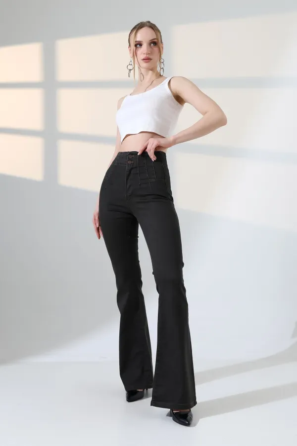 Pensli İspanyol Kot Pantolon  7021-60-(26-31)