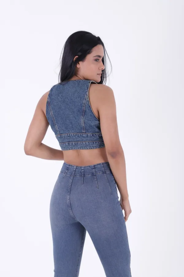 Pensli İspanyol Kot Pantolon  7021-06-(27-32)