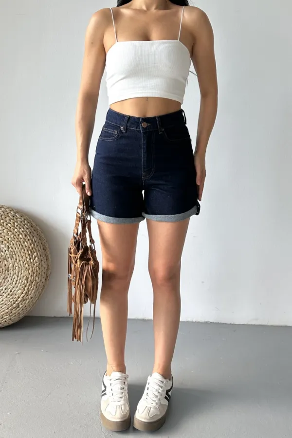 Duble Paça Kot Şort 292-17-(36-42-6-2)