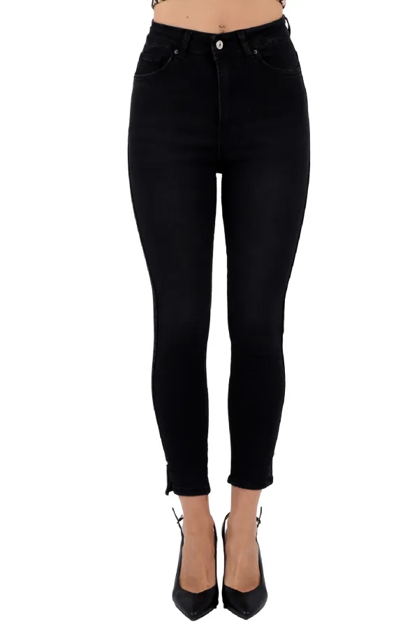 Yanı Yırtmaçlı Kot Pantolon 1745-03-(28-33) Yanı Yırtmaçlı Kot Pantolon 1745-03-(28-33)