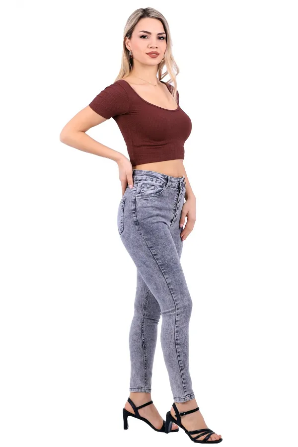 Önü 5 Düğmeli Skinny Kot Pantolon  755-22-(30-36)