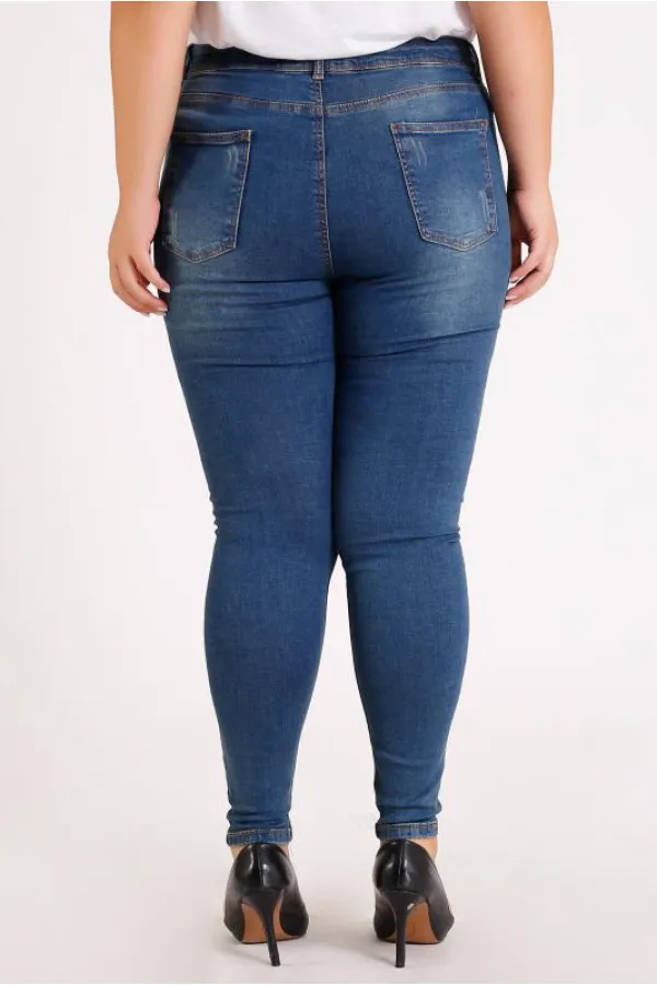 Yıpratmalı Kot Pantolon 519-02-(38-44-7) Yıpratmalı Kot Pantolon 519-02-(38-44-7)