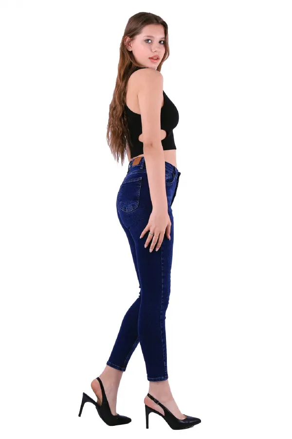Önü 5 Düğmeli Skinny Kot Pantolon 755-01-(26-31) Önü 5 Düğmeli Skinny Kot Pantolon 755-01-(26-31)