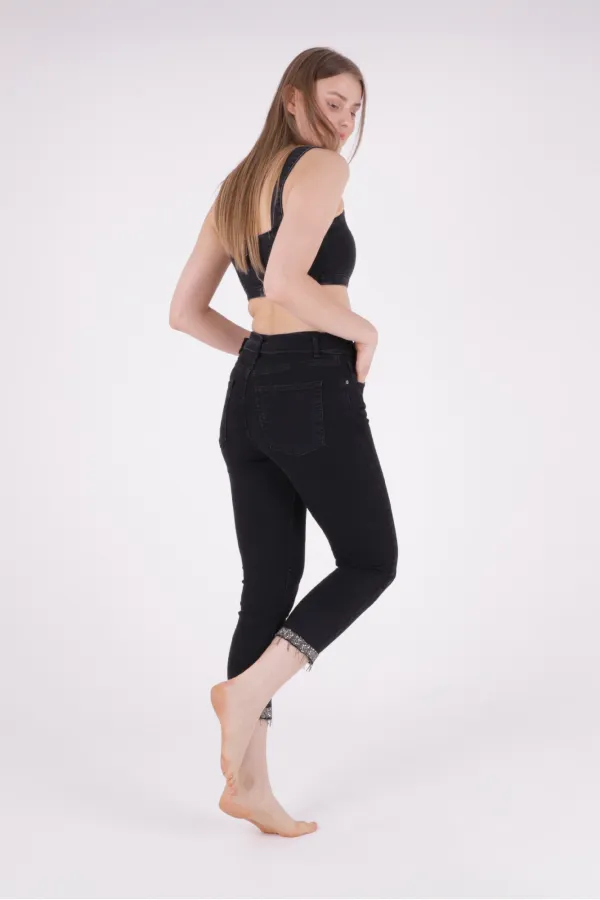 Paçaları Kemerli Pantolon 746-23-(27-32) Paçaları Kemerli Pantolon 746-23-(27-32)