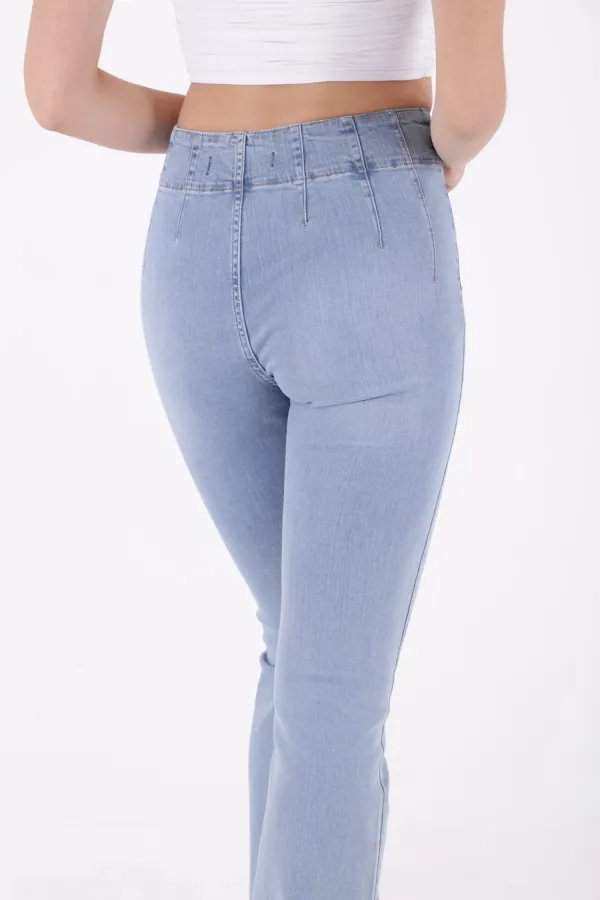 Pensli İspanyol Kot Pantolon 7021-15-(27-32)