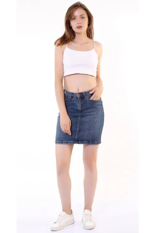 Kısa Kot Etek  107-02-(S-XL-6)
