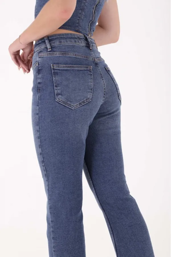 İspanyol Mom Fit Kot Pantolon  1706-01-(27-32)