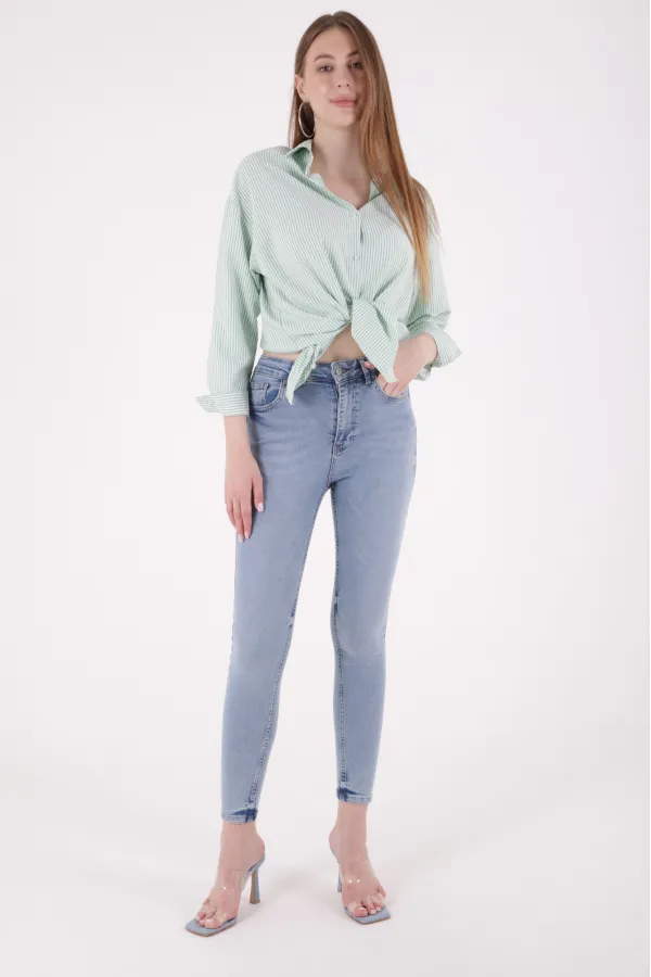 Kısa Boy Skinny Kot Pantolon 811-15-(28-33)