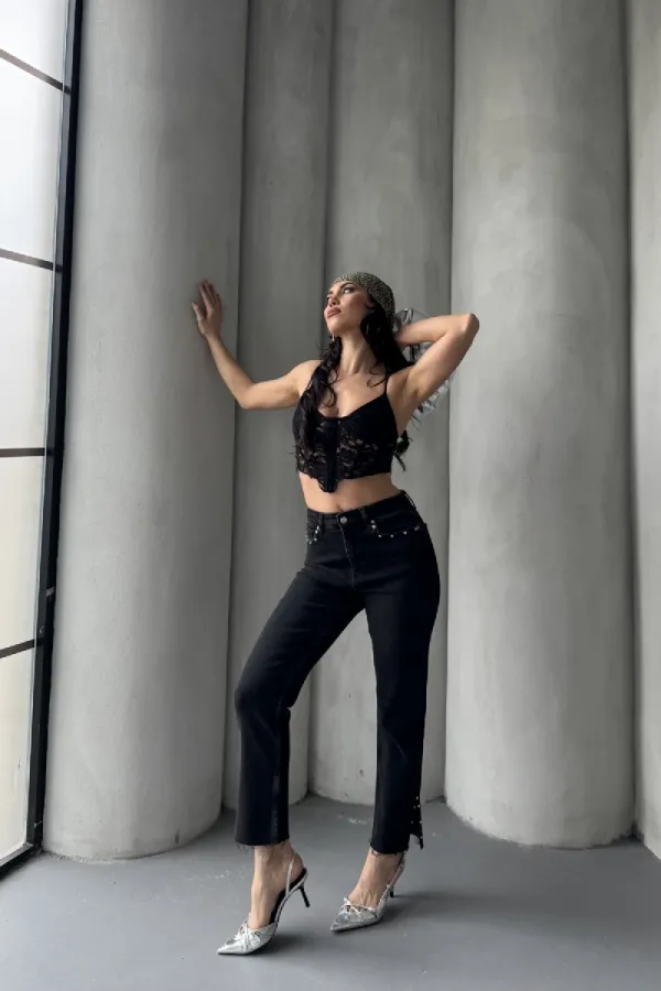 Flare Leg Mom Jeans 1774-23-(26-31)