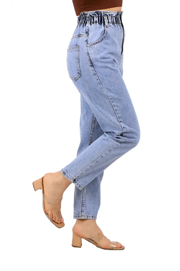 Beli Lastikli Kot Pantolon 759-08-(27-32) Beli Lastikli Kot Pantolon 759-08-(27-32)