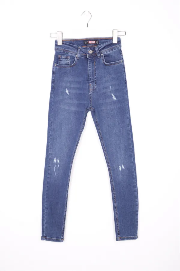 Az Yırtıklı Skinny Kot Pantolon 826-01-(28-33) Az Yırtıklı Skinny Kot Pantolon 826-01-(28-33)