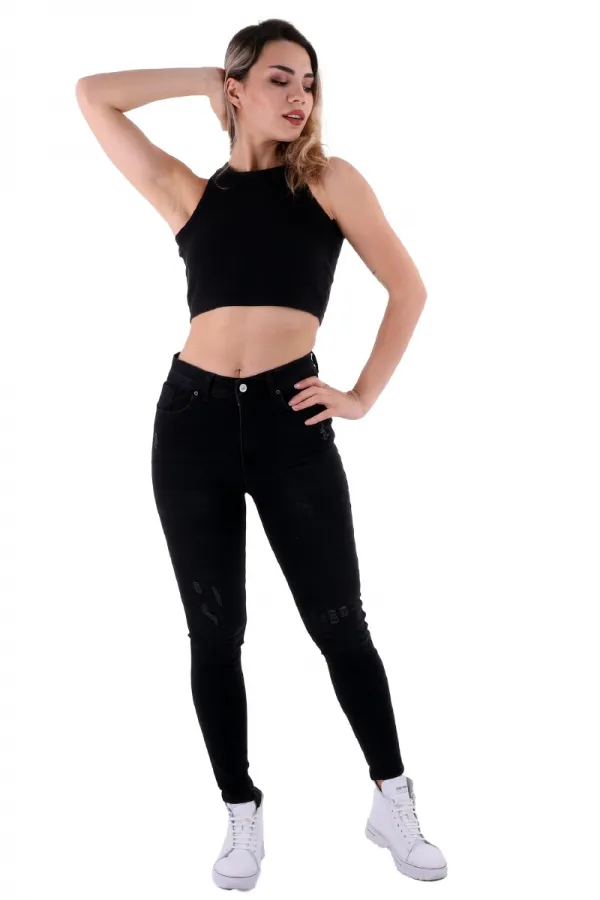 Az Yırtıklı Skinny Kot Pantolon  826-03-(30-36)