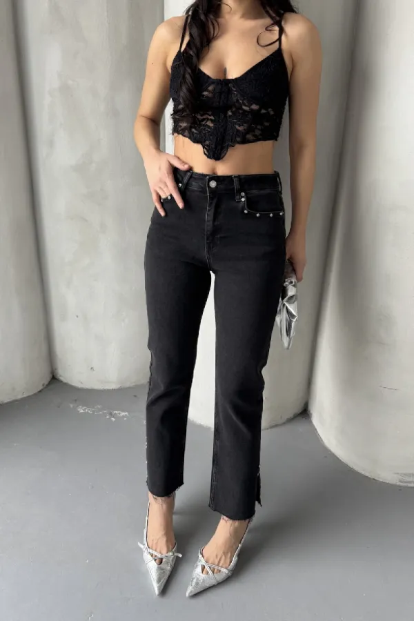 Flare Leg Mom Jeans 1774-23-(28-33) Flare Leg Mom Jeans 1774-23-(28-33)