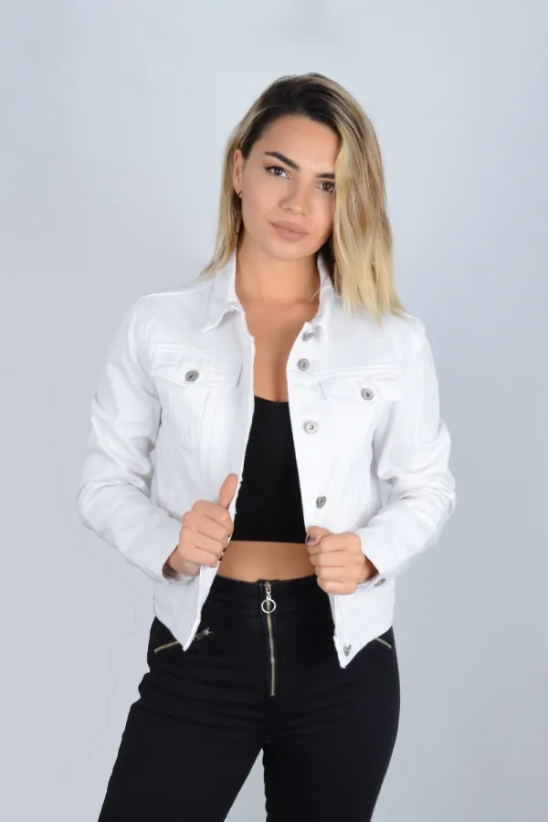 Klasik Kısa Kot Ceket 640-50-(S-XL) Klasik Kısa Kot Ceket 640-50-(S-XL)