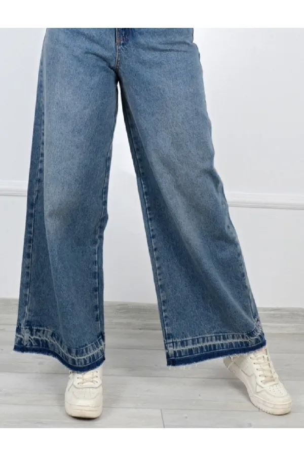 Sökük Paçalı Relax Kot Pantolon 787-62-(S-XL-6) Sökük Paçalı Relax Kot Pantolon 787-62-(S-XL-6)