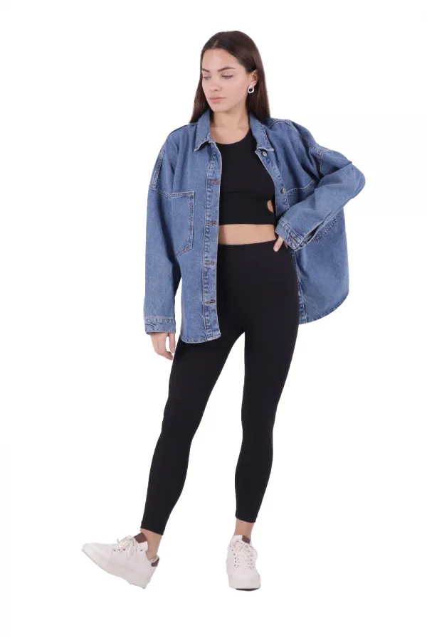 Oversize Kot Gömlek 664-27-(STD-4) Oversize Kot Gömlek 664-27-(STD-4)