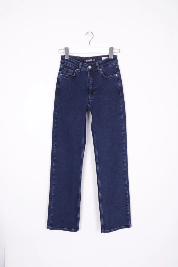 Stitched Hem Relax Jeans 7026-26-(26-31)