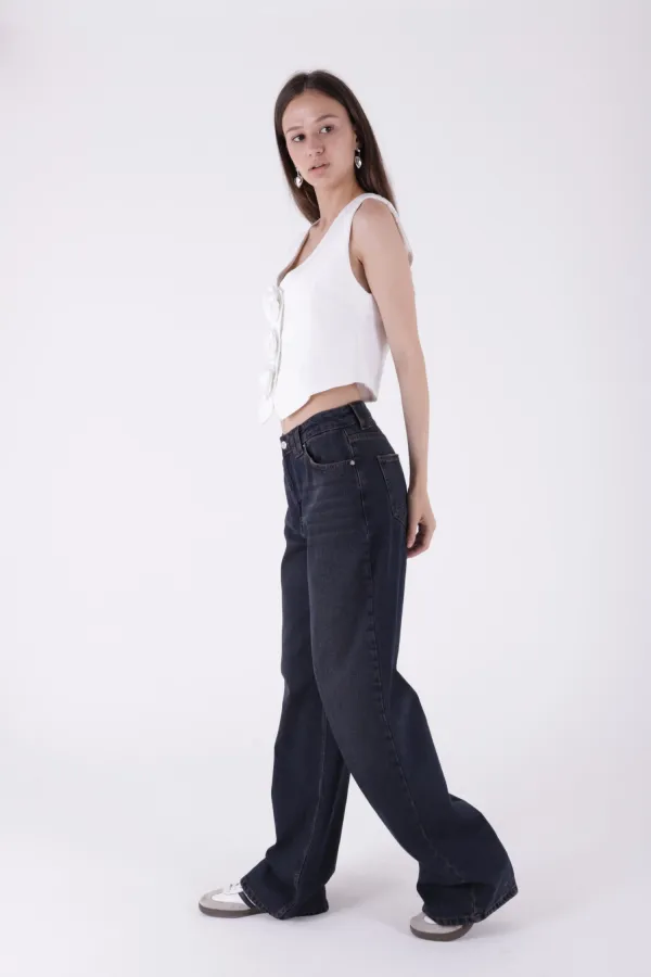 Bol Paça Baggy Relax Kot Pantolon 7031-19-(26-31) Bol Paça Baggy Relax Kot Pantolon 7031-19-(26-31)