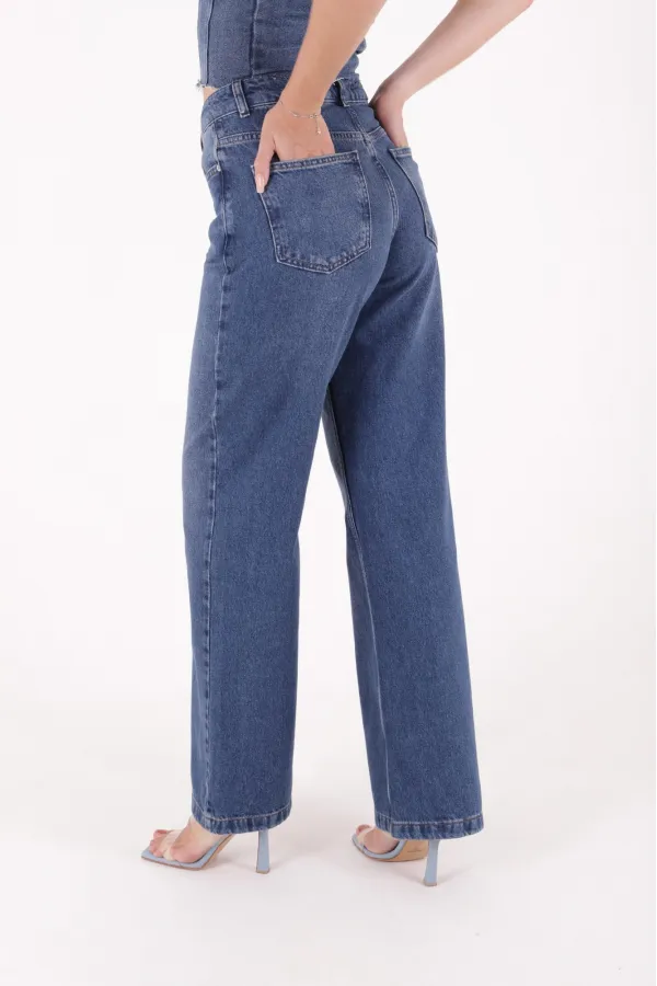 Wide Leg Relax Jeans 718-01-(26-31)