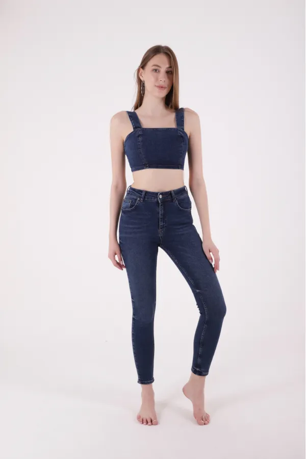 Kısa Boy Skinny Kot Pantolon 811-01-(28-33) Kısa Boy Skinny Kot Pantolon 811-01-(28-33)