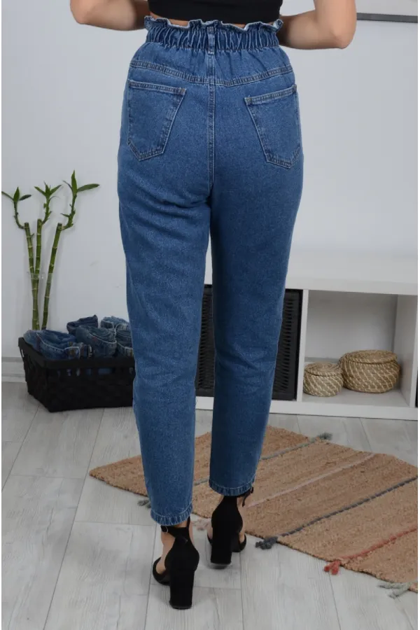 Beli Lastikli Kot Pantolon 759-27-(30-36) Beli Lastikli Kot Pantolon 759-27-(30-36)