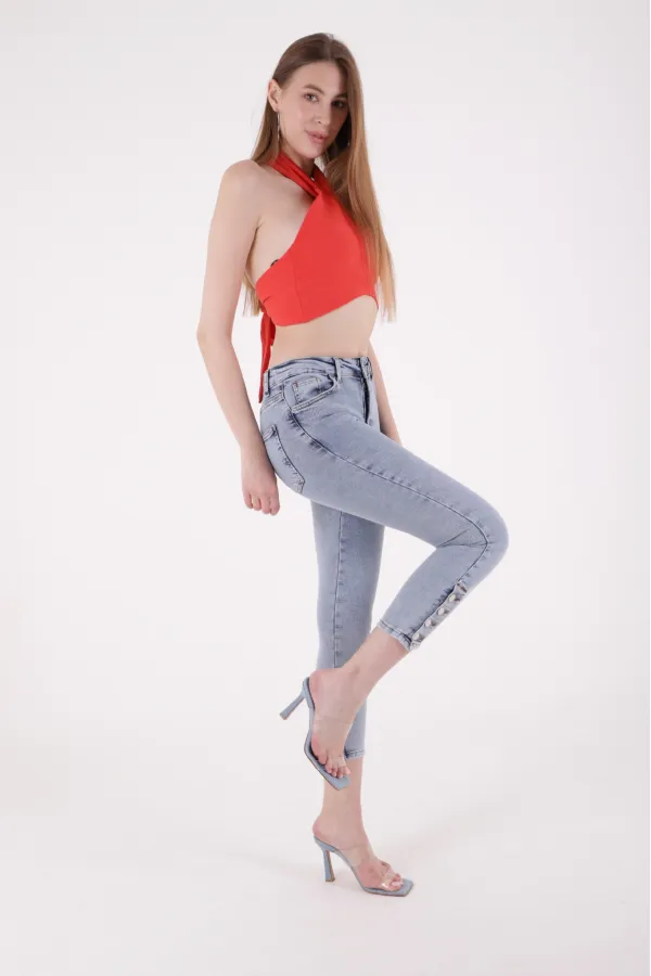 Four Buttoned Jeans 786-08-(28-33) Four Buttoned Jeans 786-08-(28-33)