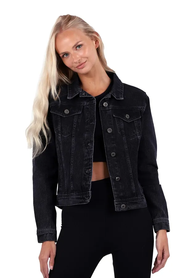 Kısa Kot Ceket 641-03-(S-XL-6) Kısa Kot Ceket 641-03-(S-XL-6)