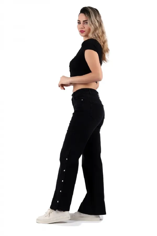 Yanı Çıtçıt Detaylı Pantolon 992-03-(27-32) Yanı Çıtçıt Detaylı Pantolon 992-03-(27-32)