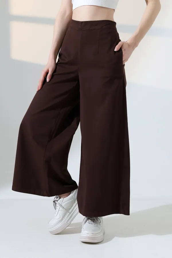 Arkası Lastikli Bol Paça Kot Pantolon  7120-78-(36-42-6)