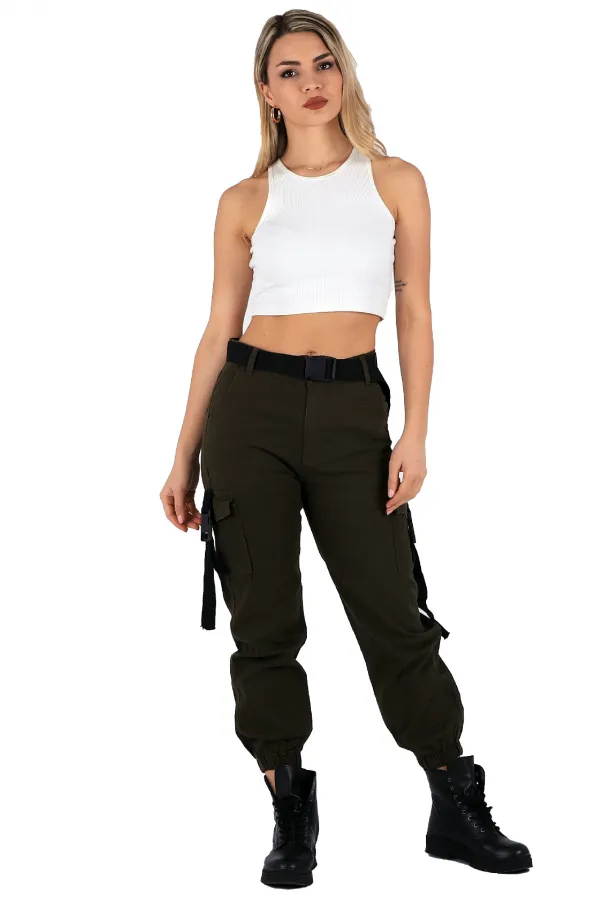 Cargo Pocket Commando Jean 752-67-(26-31) Khaki Cargo Pocket Commando Jean 752-67-(26-31) Khaki
