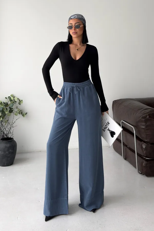 Elastic Waist Linen Pants HS700-98-(S-XL) Elastic Waist Linen Pants HS700-98-(S-XL)