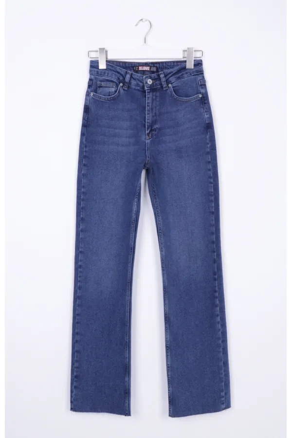 Dikişsiz Paça Bol Paça Relax Kot Pantolon 1726-01-(XS-XL-8-2) Dikişsiz Paça Bol Paça Relax Kot Pantolon 1726-01-(XS-XL-8-2)