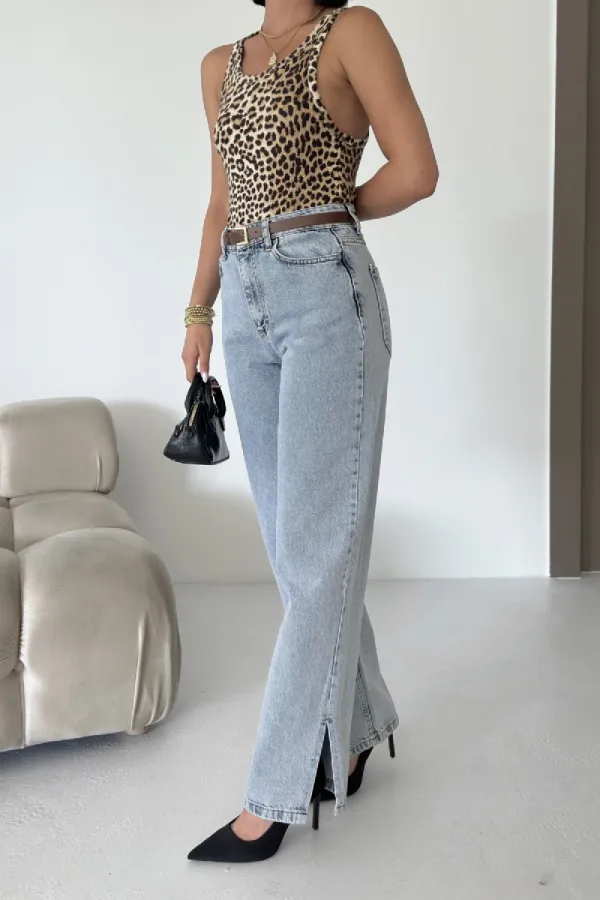 Boru Paça Relax Kot Pantolon 931-08-(27-32) Boru Paça Relax Kot Pantolon 931-08-(27-32)