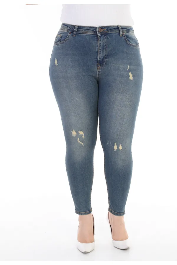 Az Yırtıklı Skinny Kot Pantolon 826-02-(30-36) Az Yırtıklı Skinny Kot Pantolon 826-02-(30-36)