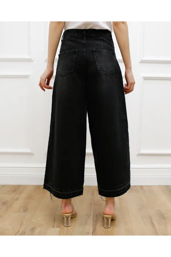 Sökük Paçalı Relax Kot Pantolon  787-03-(S-XL-6)