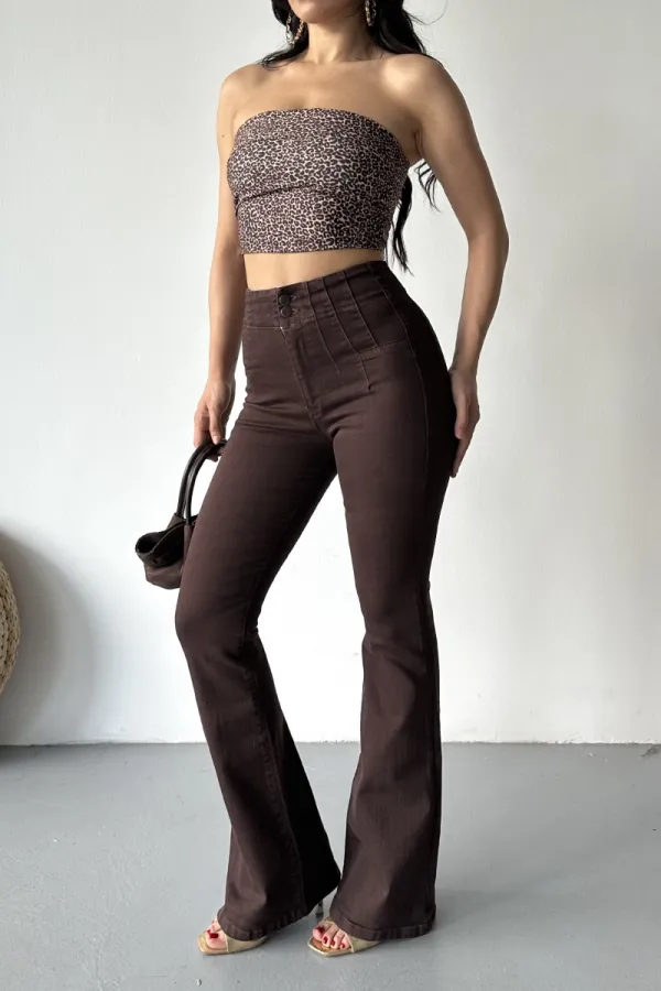 Pensli İspanyol Kot Pantolon 7021-78-(27-29) Pensli İspanyol Kot Pantolon 7021-78-(27-29)