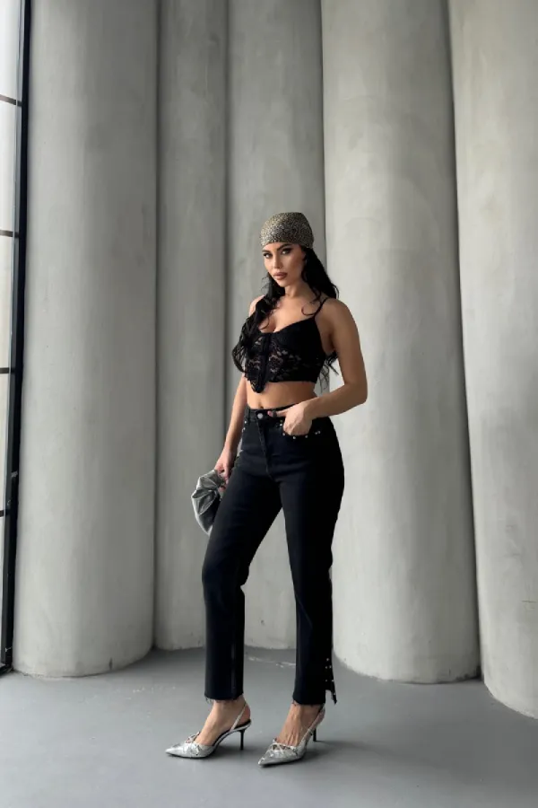 Flare Leg Mom Jeans 1774-23-(26-31)