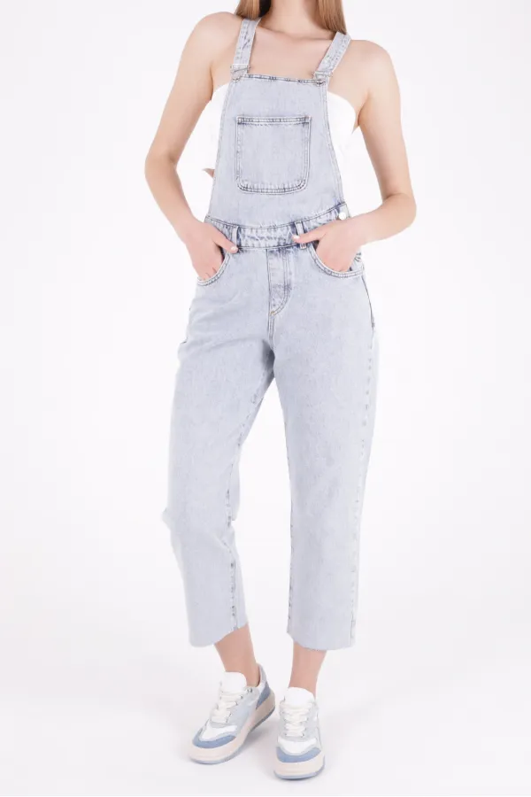 Mom Denim Overalls 325-08-(S-XL-6) Snow Light Blue Mom Denim Overalls 325-08-(S-XL-6) Snow Light Blue