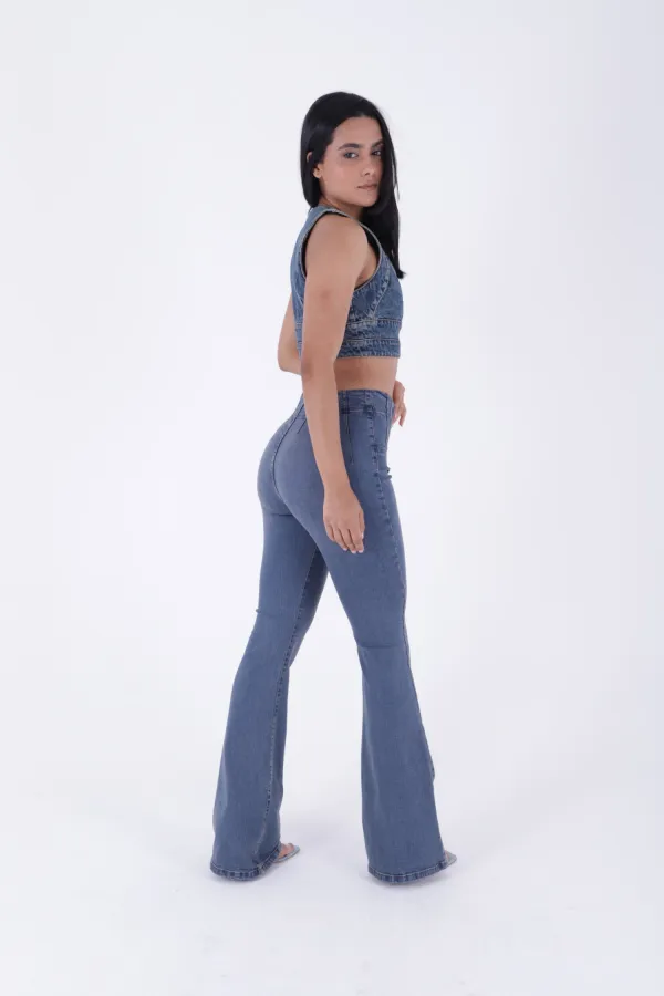 Pensli İspanyol Kot Pantolon  7021-06-(27-32)