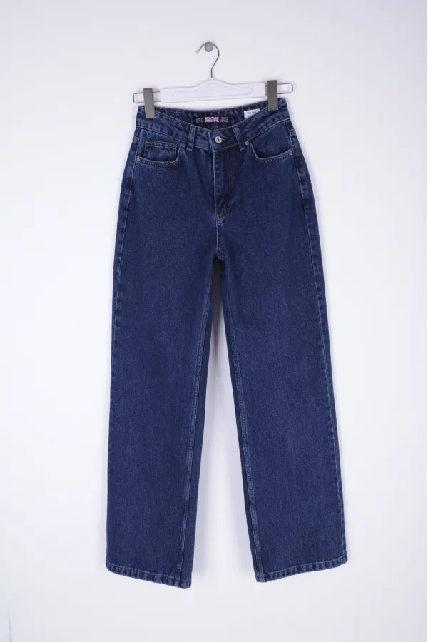 Bol Paça Relax Kot Pantolon  718-26-(27-32)
