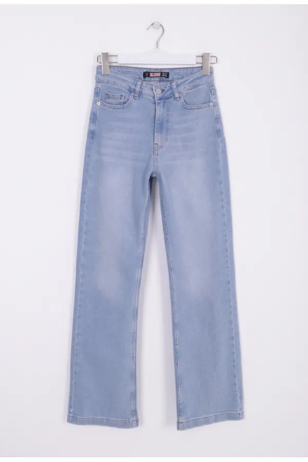 Jeans décontractés à ourlet cousu 7026-15-(28-33)