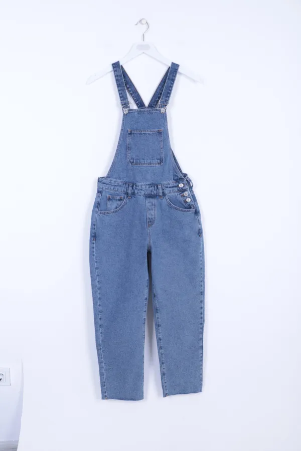 Mom Kalıp Kot Salopet 325-06-(S-XL-6) Mom Kalıp Kot Salopet 325-06-(S-XL-6)