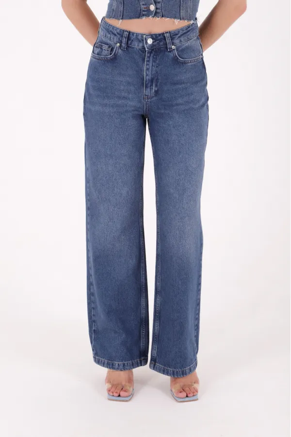 Wide Leg Relax Jeans 718-01-(28-33)