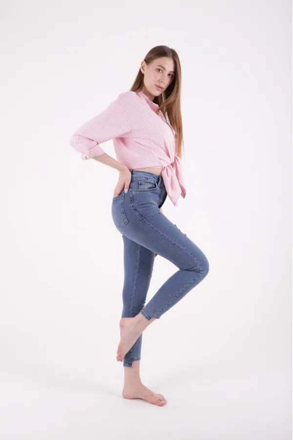 Asimetrik Paça Kot Pantolon 713-06-(28-33) Asimetrik Paça Kot Pantolon 713-06-(28-33)