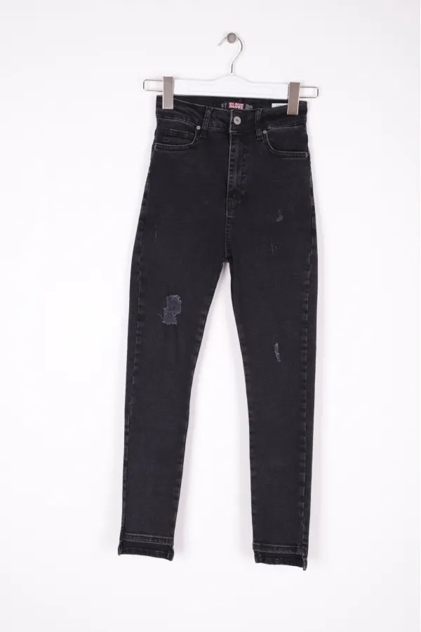Asimetrik Paça Kot Pantolon 713-23-(26-31) Asimetrik Paça Kot Pantolon 713-23-(26-31)