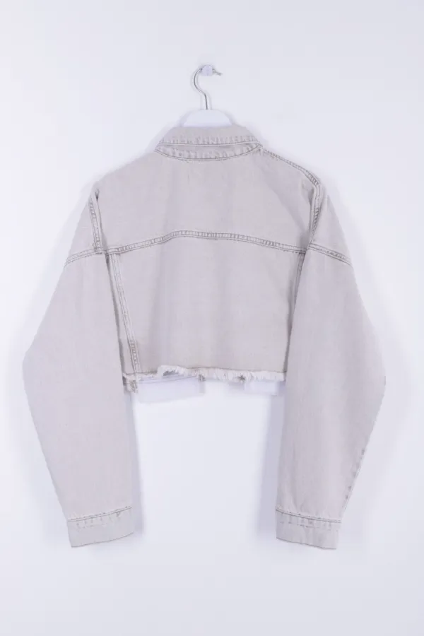Denim Jacket with Lining Detail 6016-79-(XS-L-6) Denim Jacket with Lining Detail 6016-79-(XS-L-6)