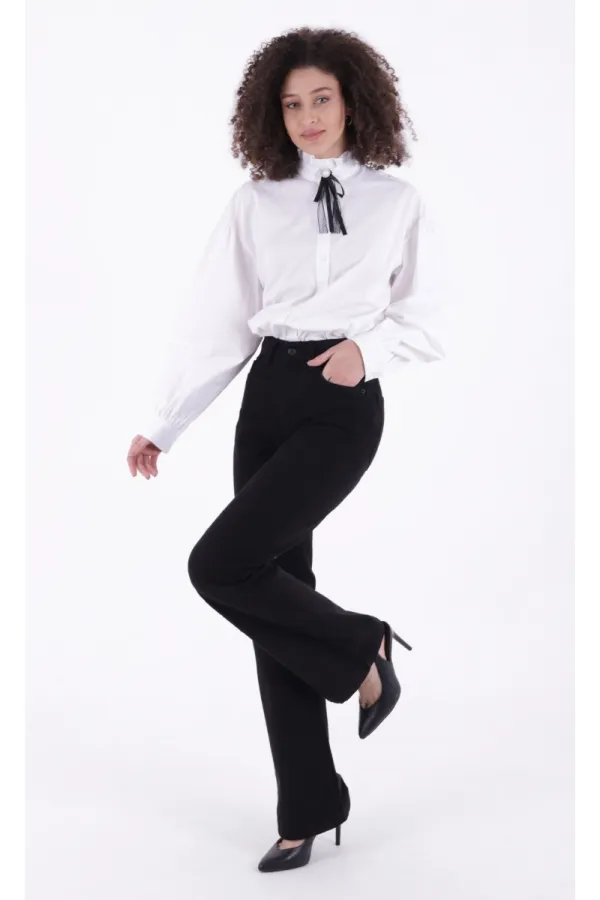 Relax Palazzo Jeans Trousers 7008-07-(27-32)